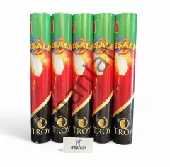 5 AdetTroy Meşale Pro Çift Tüplü Fitilli 45 Sn Yanma Süresi Düğün Kına Sünnet İthal Troy Gelin Alma