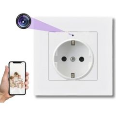 Sıva altı Priz Görünümlü Gizli Kamera Wifili Canlı İzleme