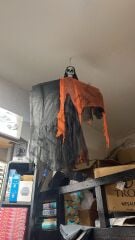 Saçaklı Sesli Işıklı Ürperti Kuru Kafa Korku Hayalet Asılabilir Hallowen Korkutucu İskelet Cadılar Bayramı Kahkaha Atan